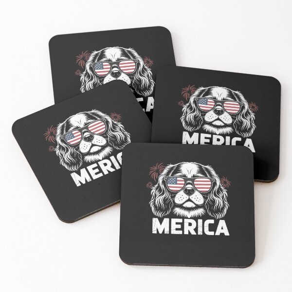 Item preview, Cavalier King Charles 4th of July Merica Patriotic Dog designed and sold by sailorjessiArt.