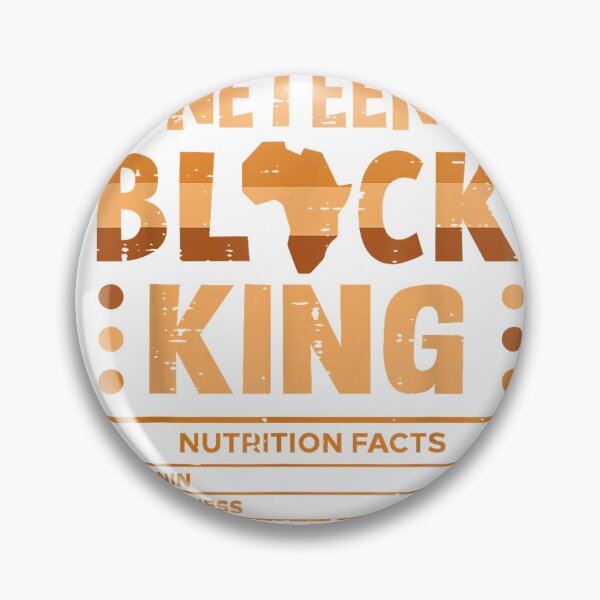 Item preview, Juneteenth Black King Nutrition Facts Melanin Matching Dad T-Shirt designed and sold by RKdrawings.