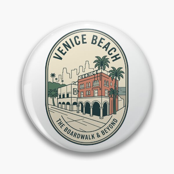 Item preview, Venice Beach California Retro Boardwalk Badge designed and sold by k3rstman1.