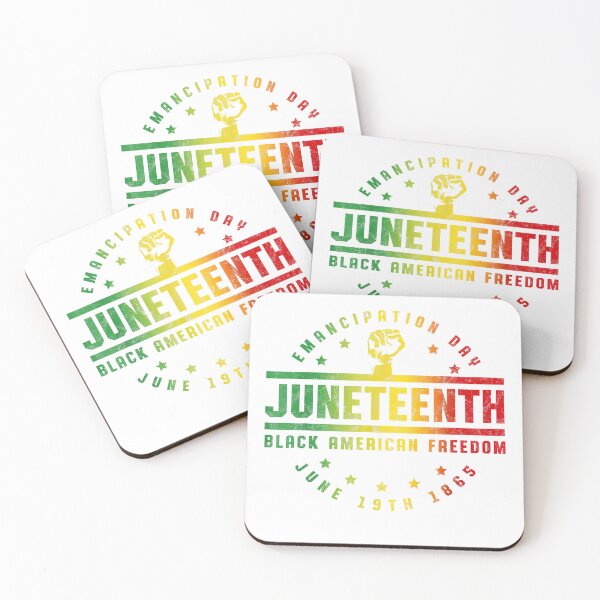 Item preview, Juneteenth Emancipation Black American Freedom Black T-Shirt designed and sold by RKdrawings.