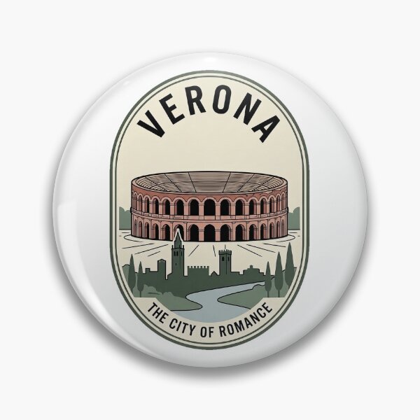 Item preview, Vintage Verona Italy Roman Arena Travel Badge designed and sold by k3rstman1.