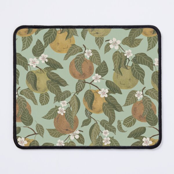 Item preview, Hand Painted Pear Branches with White Flowers on Cambridge Blue designed and sold by Doodle Finch Designs.