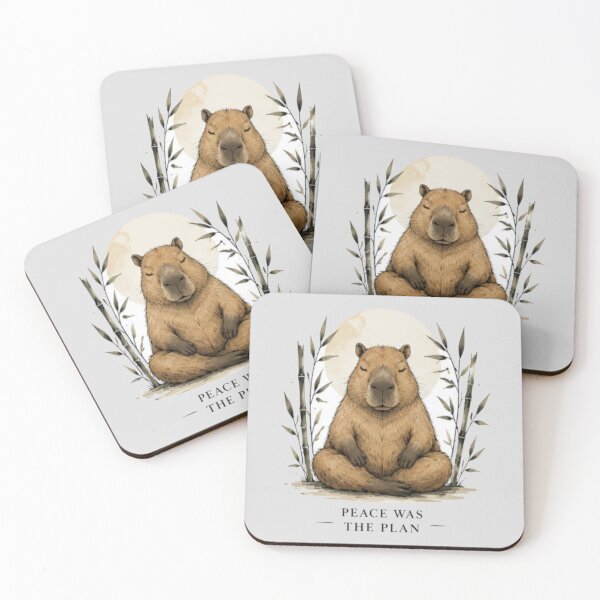 Item preview, Funny Zen Capybara Peace Was The Plan designed and sold by Alma en Cada Detalle.