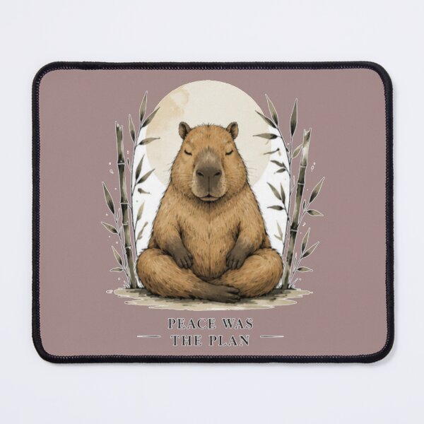 Item preview, Funny Zen Capybara Peace Was The Plan designed and sold by Alma en Cada Detalle.