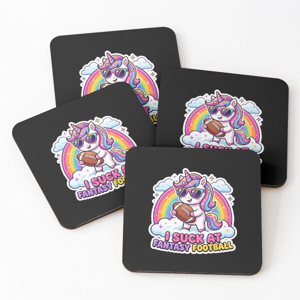 Item preview, I Suck At Fantasy Football Funny Unicorn Loser designed and sold by dudelinart.
