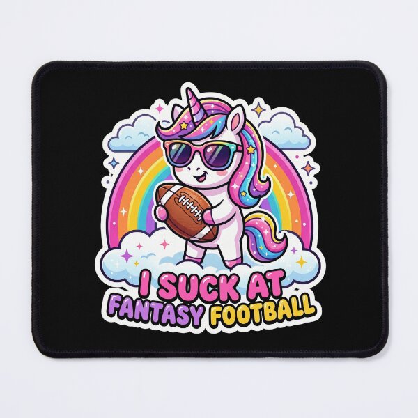 Item preview, I Suck At Fantasy Football Funny Unicorn Loser designed and sold by dudelinart.