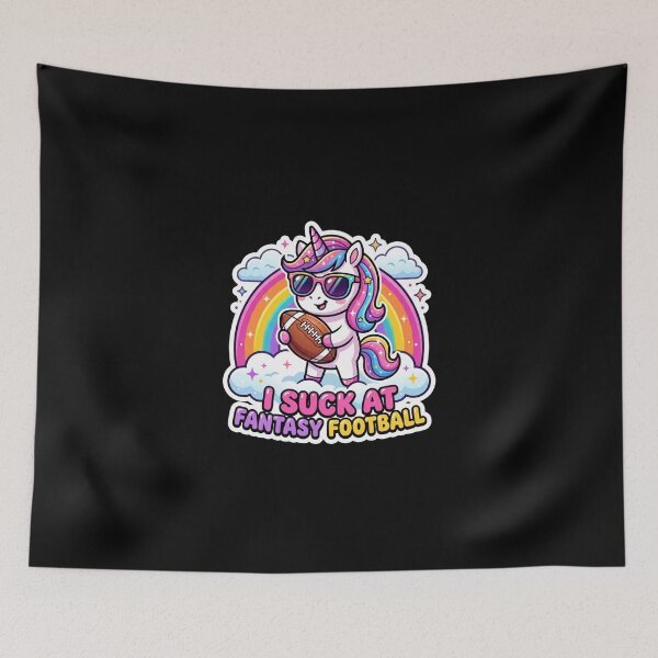 Item preview, I Suck At Fantasy Football Funny Unicorn Loser designed and sold by dudelinart.