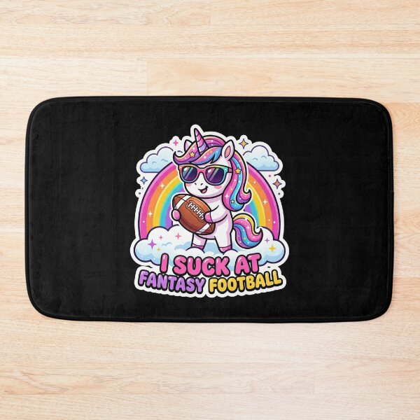 Item preview, I Suck At Fantasy Football Funny Unicorn Loser designed and sold by dudelinart.