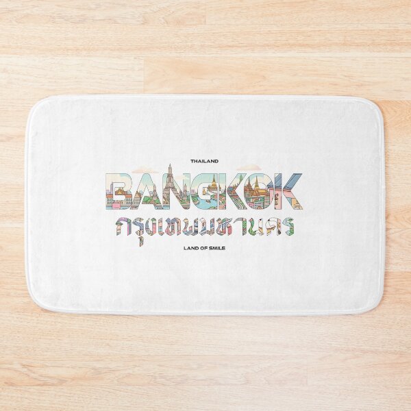 Item preview, Bangkok Thailand Aesthetic Travel Graphic designed and sold by Muri Neko.