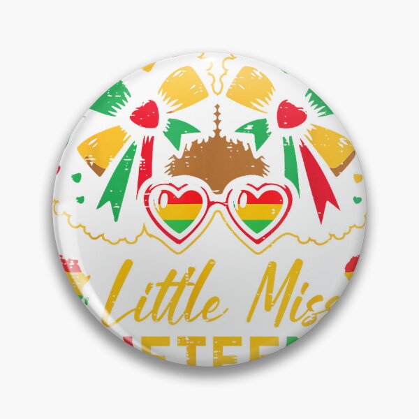 Item preview, Little Miss Juneteenth Black African June 19th Kids Girls T-Shirt designed and sold by RKdrawings.