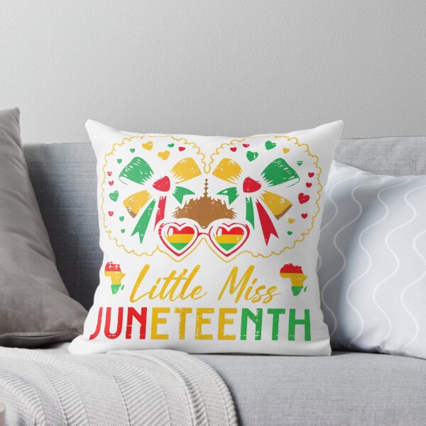 Item preview, Little Miss Juneteenth Black African June 19th Kids Girls T-Shirt designed and sold by RKdrawings.