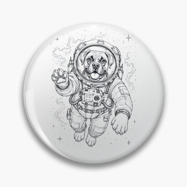 Item preview, Vintage Boxer Dog Astronaut Dog Dad Mom Lover designed and sold by TerryConnells.