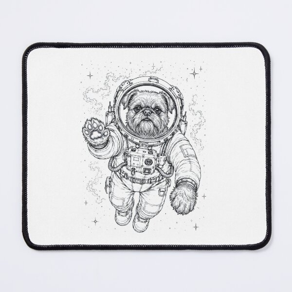 Item preview, Vintage Brussels Griffon Astronaut Dog Dad Mom Lover designed and sold by TerryConnells.