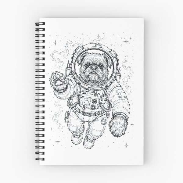 Item preview, Vintage Brussels Griffon Astronaut Dog Dad Mom Lover designed and sold by TerryConnells.