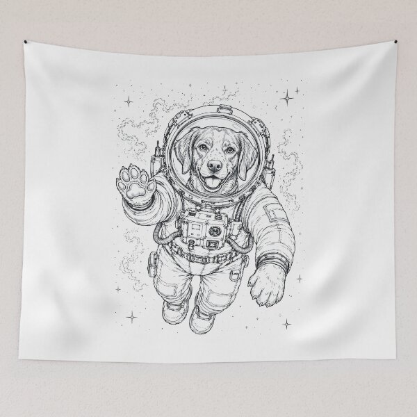 Item preview, Vintage Brittany Astronaut Dog Dad Mom Lover designed and sold by TerryConnells.