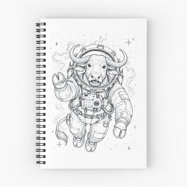 Aperçu de l'œuvre Amoureux des animaux et des astronautes vintage Buffalo créée et vendue par TerryConnells.