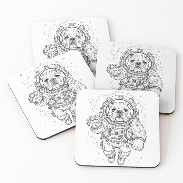 Item preview, Vintage Bulldog Astronaut Dog Dad Mom Lover designed and sold by TerryConnells.