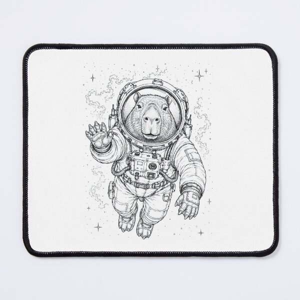 Item preview, Vintage Capybara Astronaut Animal Lover designed and sold by TerryConnells.