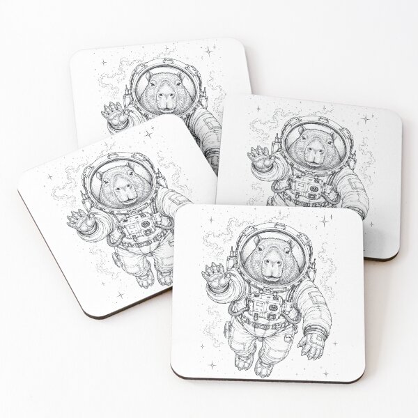 Item preview, Vintage Capybara Astronaut Animal Lover designed and sold by TerryConnells.