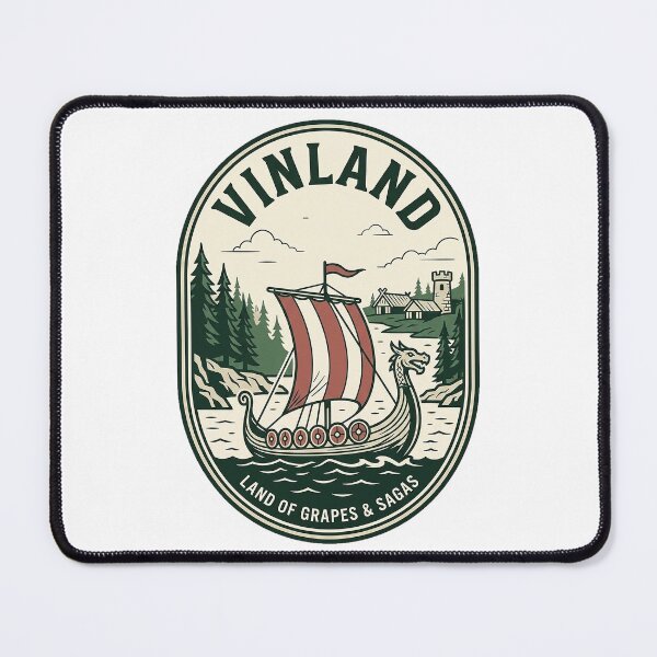 Item preview, Vintage Vinland Viking Longship Nordic Badge designed and sold by k3rstman1.