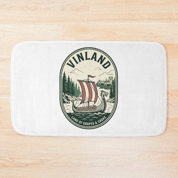 Item preview, Vintage Vinland Viking Longship Nordic Badge designed and sold by k3rstman1.