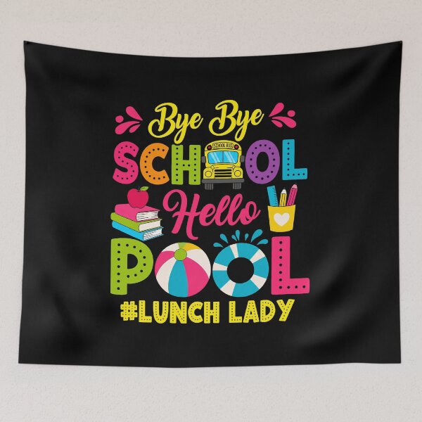 Item preview, Bye Bye School Lunch Lady Summer Vacation designed and sold by cass-vale-lab.