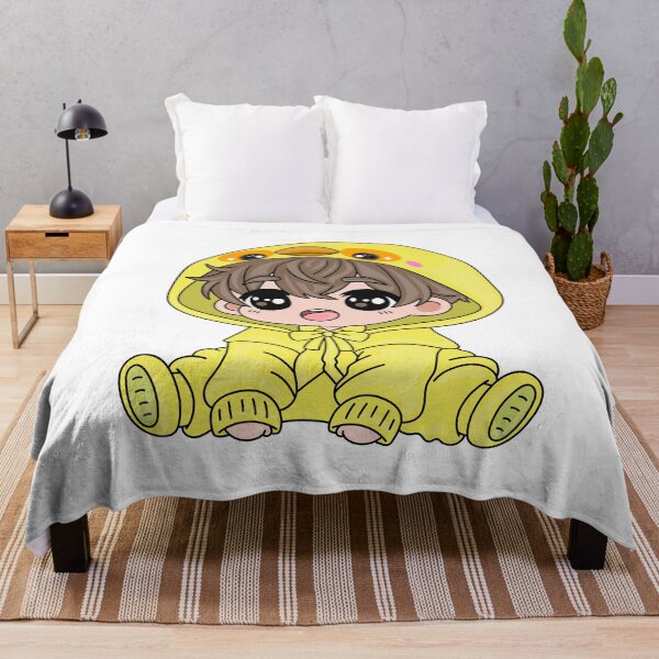 Item preview, Cute Duck Hoodie Chibi Kid – Kawaii Yellow Cartoon Character designed and sold by Doodle_Craze.