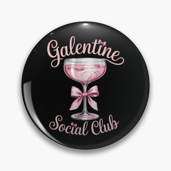 Item preview, Galentine Social Club Valentines Day coquette pink bow wine designed and sold by sailorjessiArt.