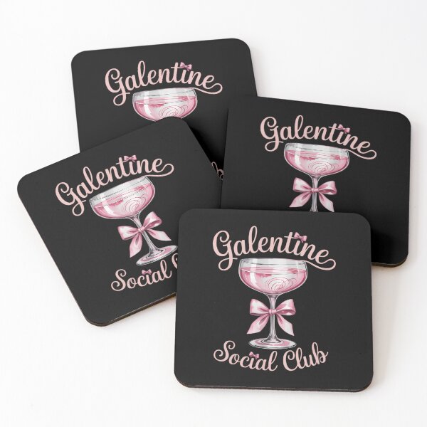 Item preview, Galentine Social Club Valentines Day coquette pink bow wine designed and sold by sailorjessiArt.