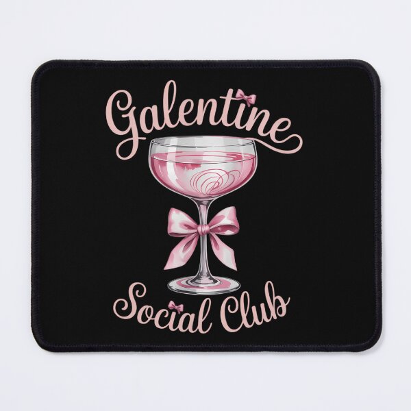 Item preview, Galentine Social Club Valentines Day coquette pink bow wine designed and sold by sailorjessiArt.