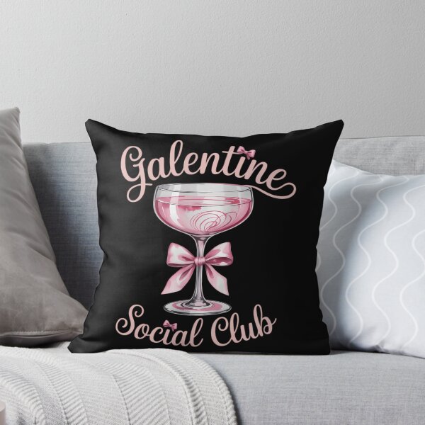 Item preview, Galentine Social Club Valentines Day coquette pink bow wine designed and sold by sailorjessiArt.