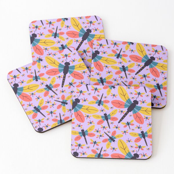 Item preview, Cute Pastel Dragonfly Seamless Pattern Design designed and sold by NadDot.
