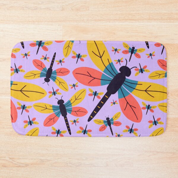 Item preview, Cute Pastel Dragonfly Seamless Pattern Design designed and sold by NadDot.