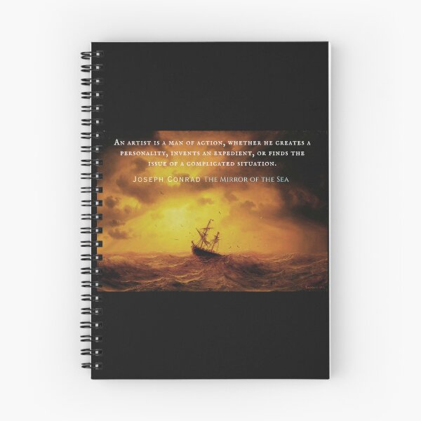 Item preview, Joseph Conrad quote: An artist is a man of action, whether he creates a personality, invents an expedient, or finds the issue of a complicated situation. designed and sold by artbleed.