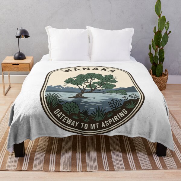 Item preview, Vintage Lake Wanaka Tree New Zealand Nature Badge designed and sold by k3rstman1.