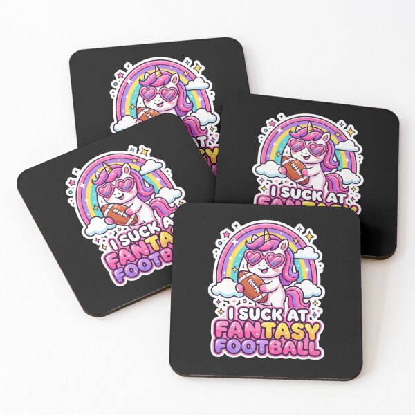 Item preview, I Suck At Fantasy Football Cute Unicorn Funny Football designed and sold by dudelinart.