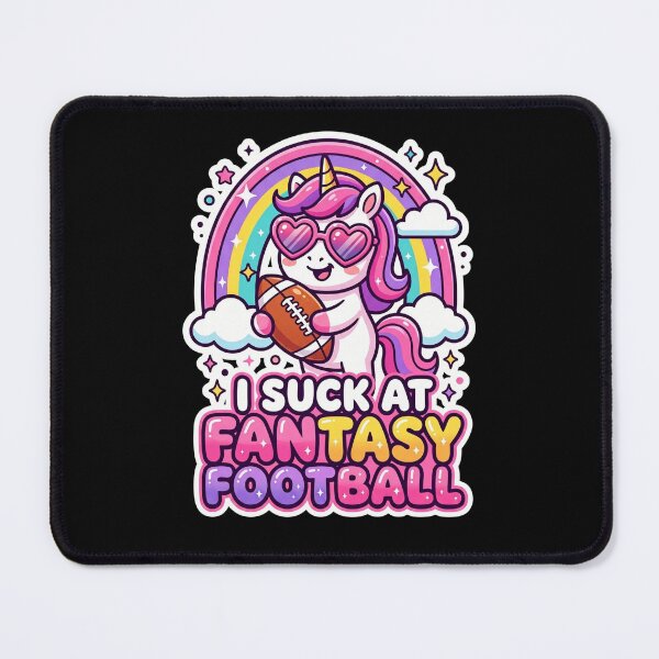 Item preview, I Suck At Fantasy Football Cute Unicorn Funny Football designed and sold by dudelinart.