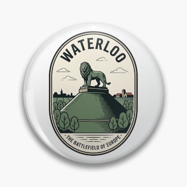 Item preview, Vintage Waterloo Battlefield Lion Mound Travel Emblem designed and sold by k3rstman1.