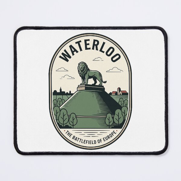 Item preview, Vintage Waterloo Battlefield Lion Mound Travel Emblem designed and sold by k3rstman1.