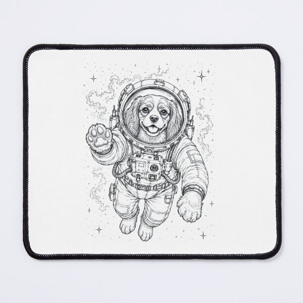 Item preview, Vintage Cavalier King Charles Spaniel Astronaut Dog Dad Mom Lover designed and sold by TerryConnells.