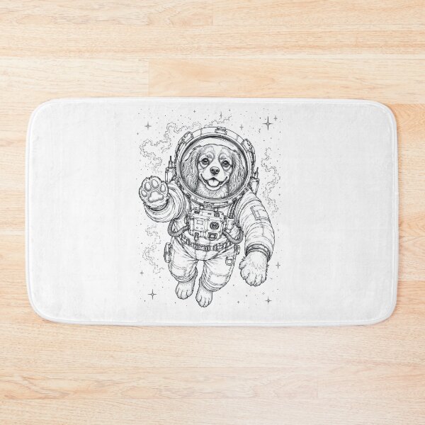 Item preview, Vintage Cavalier King Charles Spaniel Astronaut Dog Dad Mom Lover designed and sold by TerryConnells.