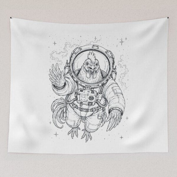 Item preview, Vintage Chicken Astronaut Animal Lover designed and sold by TerryConnells.