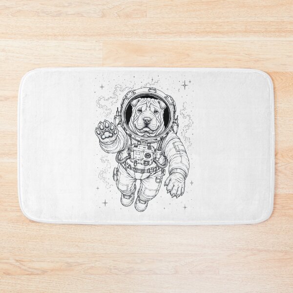 Item preview, Vintage Chinese Shar Pei Astronaut Dog Dad Mom Lover designed and sold by TerryConnells.