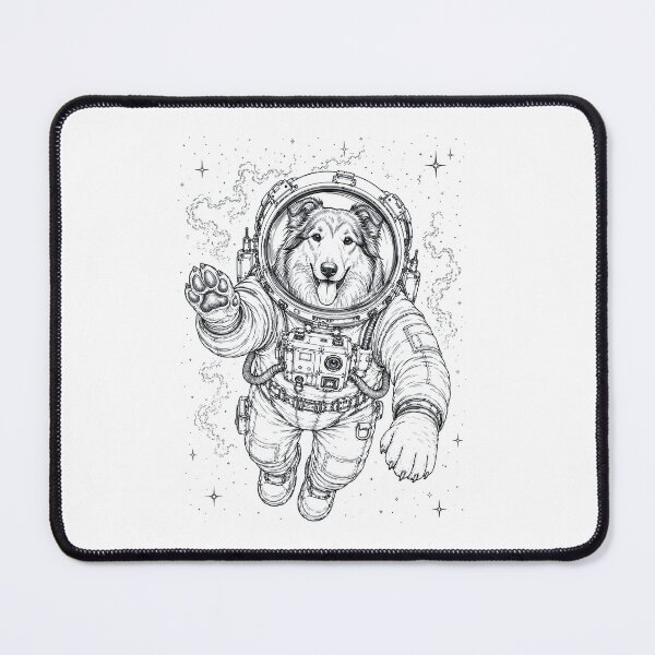 Item preview, Vintage Collie Astronaut Dog Dad Mom Lover designed and sold by TerryConnells.