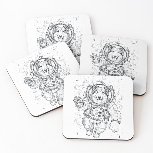 Item preview, Vintage Collie Astronaut Dog Dad Mom Lover designed and sold by TerryConnells.