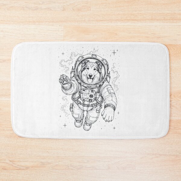 Item preview, Vintage Collie Astronaut Dog Dad Mom Lover designed and sold by TerryConnells.