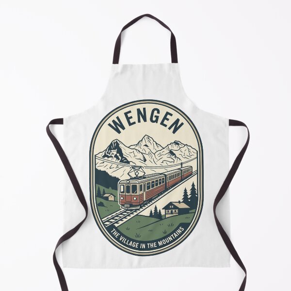 Item preview, Vintage Wengen Switzerland Mountain Village Train Badge designed and sold by k3rstman1.