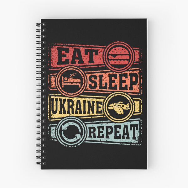 Item preview, Eat Sleep Ukraine Repeat designed and sold by GabbyKash.