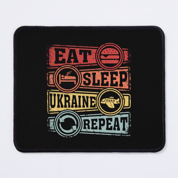 Item preview, Eat Sleep Ukraine Repeat designed and sold by GabbyKash.