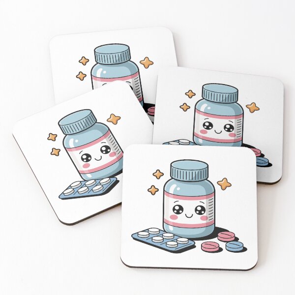 Item preview, Cute Medicine Bottle Character – Funny Pill Cartoon Illustration designed and sold by Doodle_Craze.